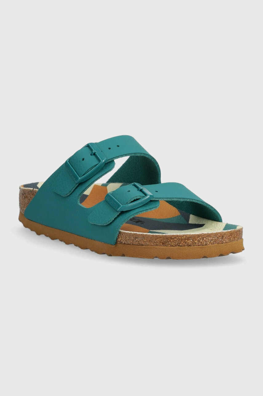 

Детские шлепанцы Birkenstock Arizona Kids цвет бирюзовый