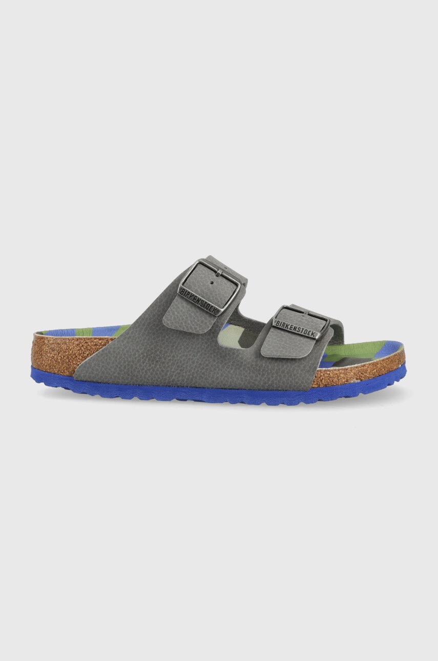 

Детские шлепанцы Birkenstock Arizona Kids BF цвет серый