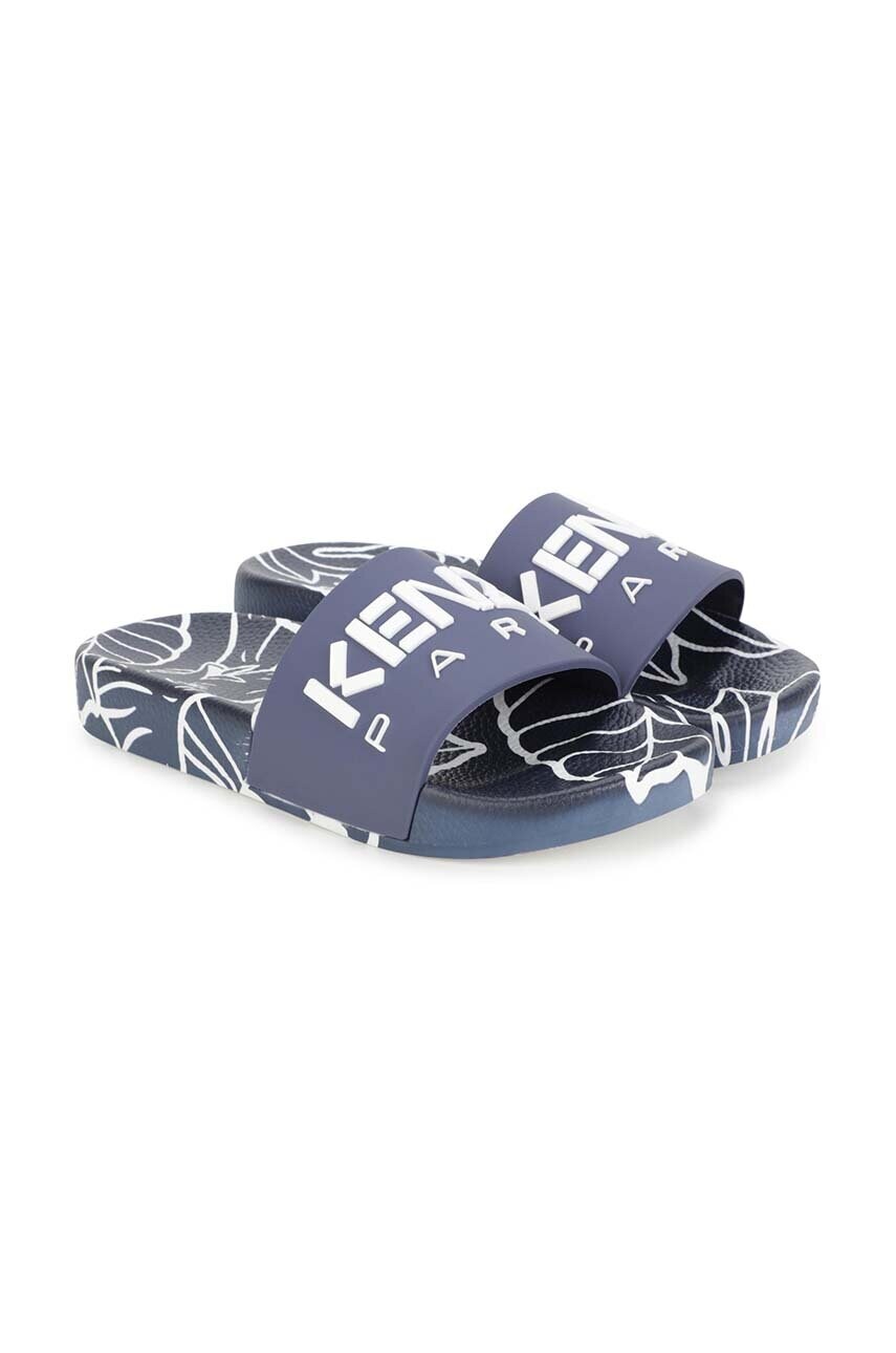 Дитячі шльопанці Kenzo Kids колір синій Дитячі шльопанці Kenzo Kids колір синій