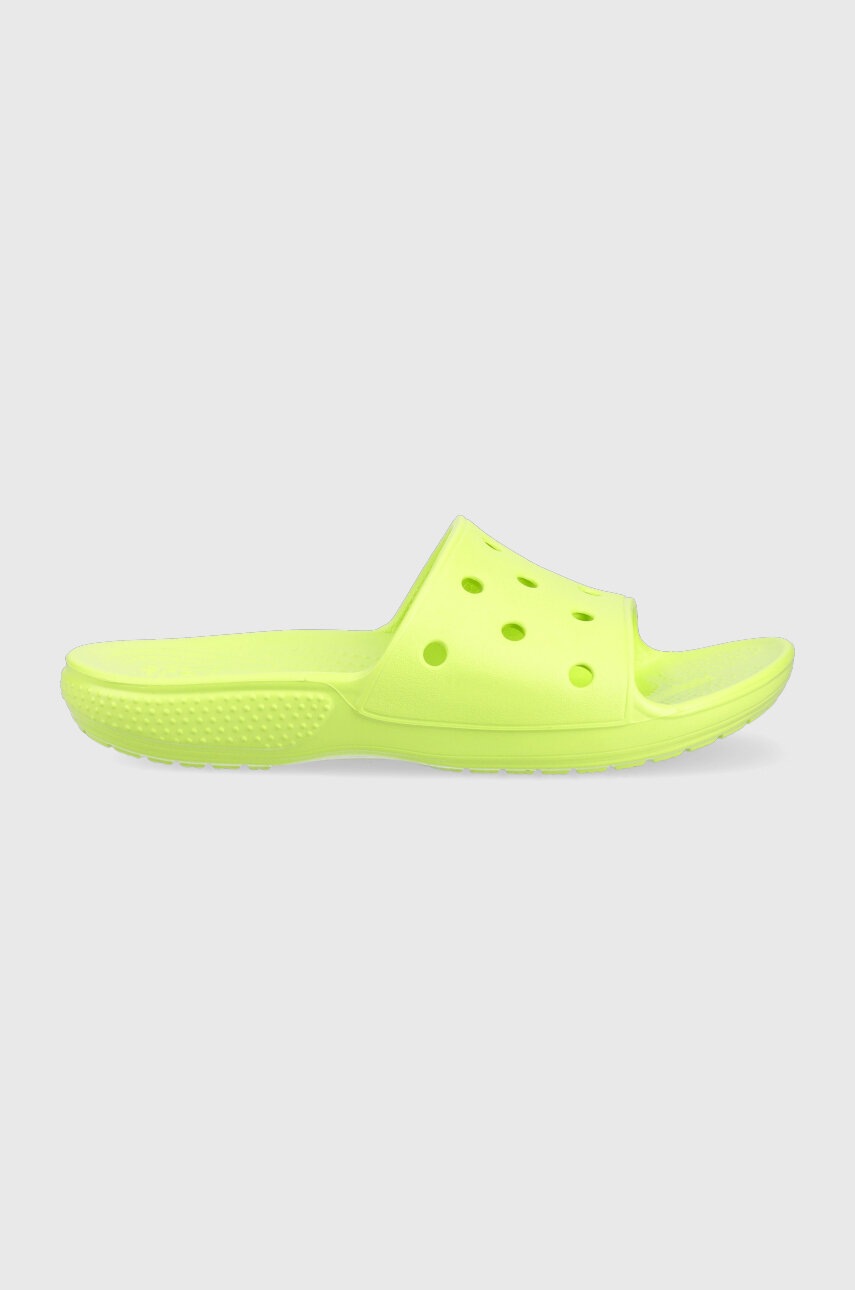 

Детские шлепанцы Crocs цвет зелёный