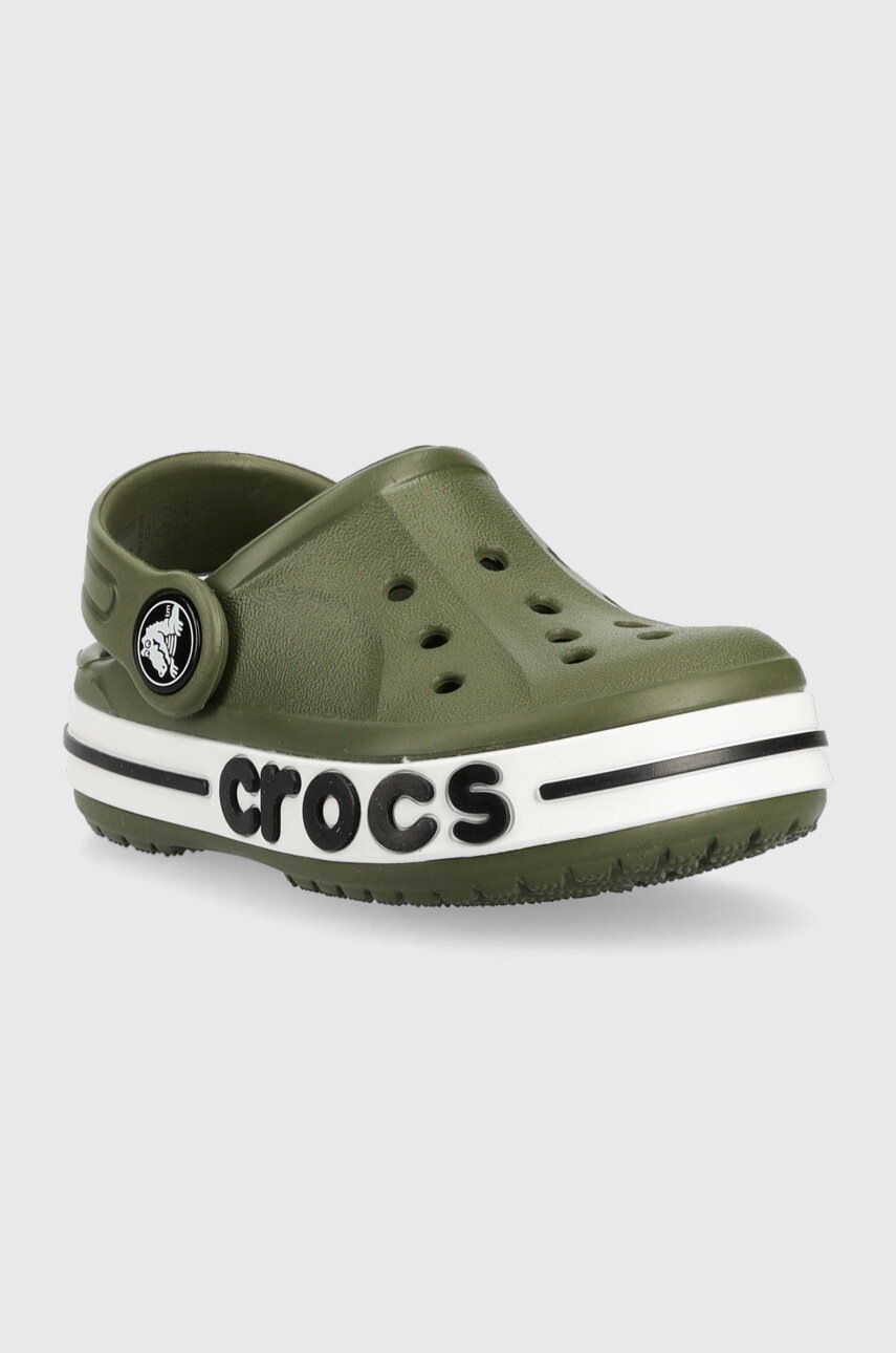 

Детские шлепанцы Crocs цвет зелёный