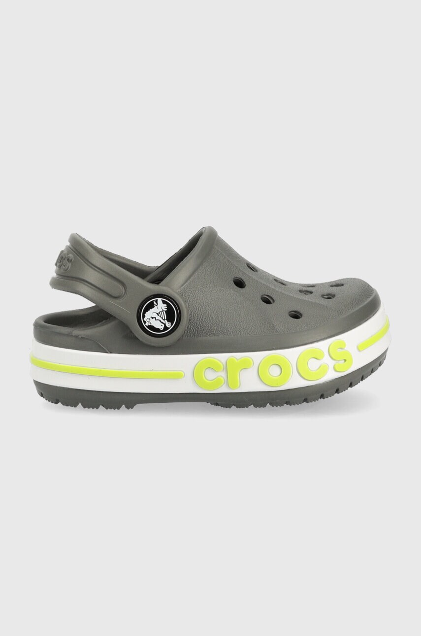 

Дитячі шльопанці Crocs колір сірий