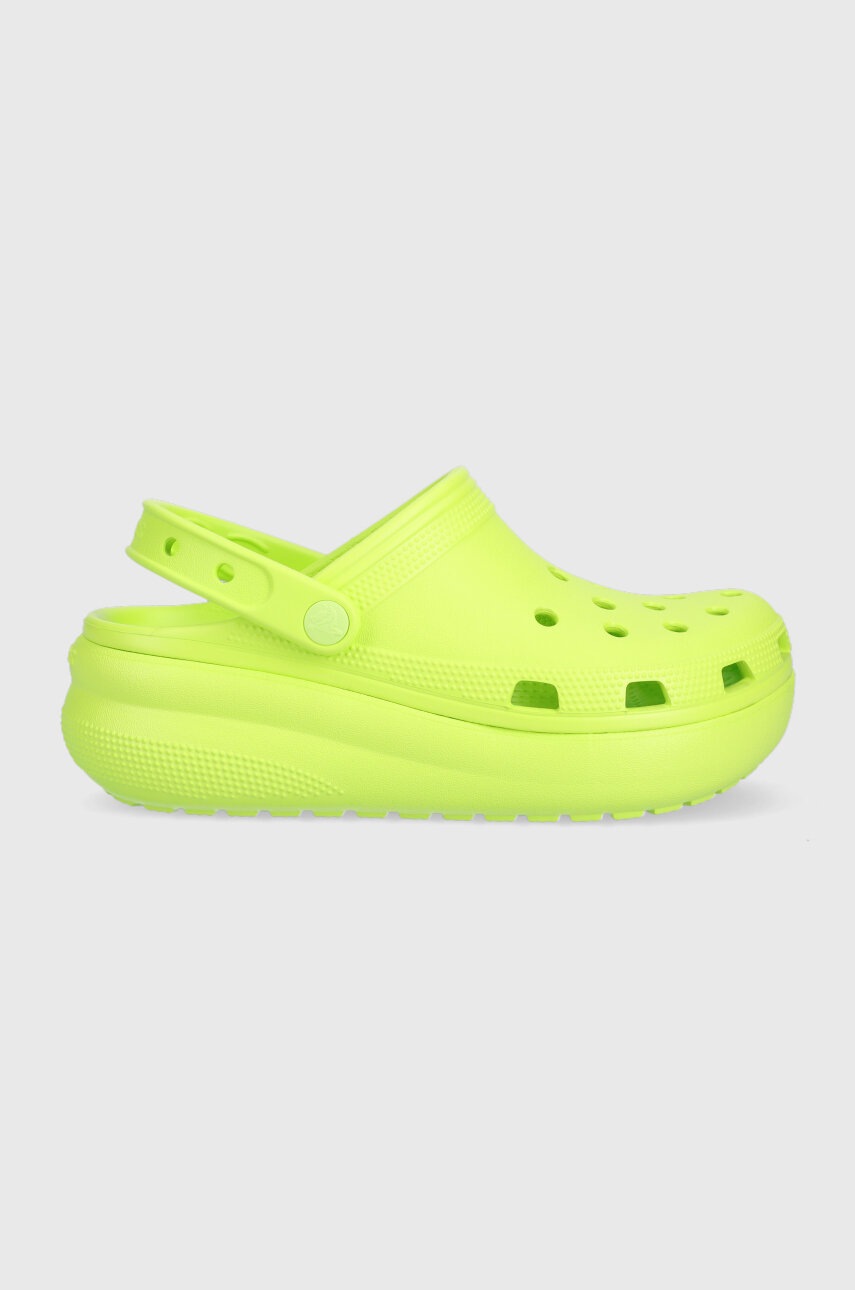 

Дитячі шльопанці Crocs колір зелений