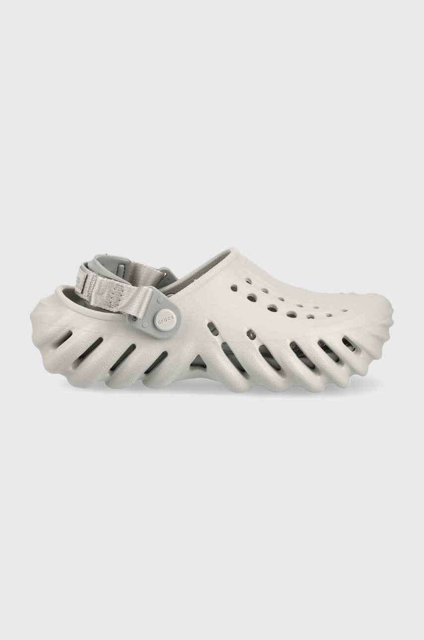 Crocs slapi copii ECHO CLOG K culoarea gri