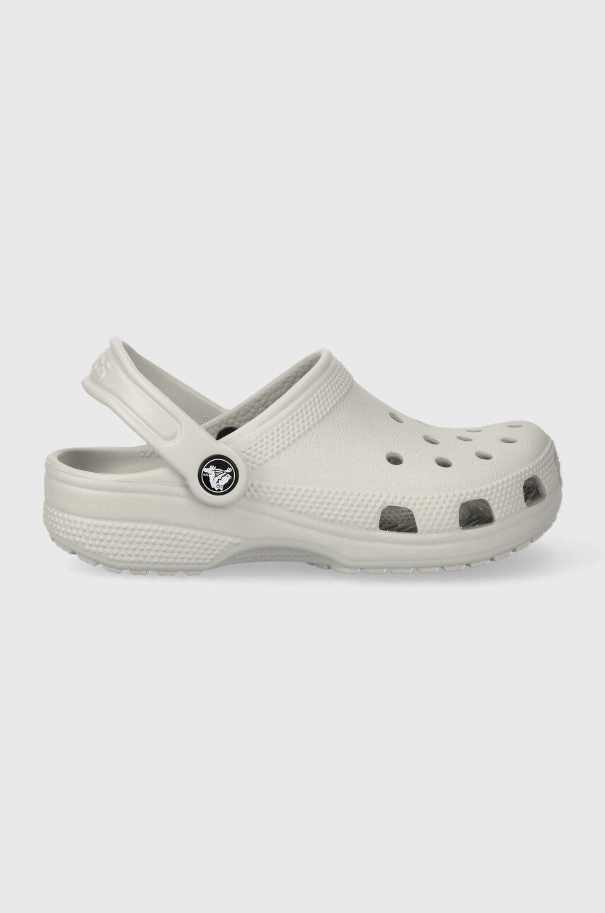 Crocs slapi copii CLASSIC KIDS CLOG culoarea gri