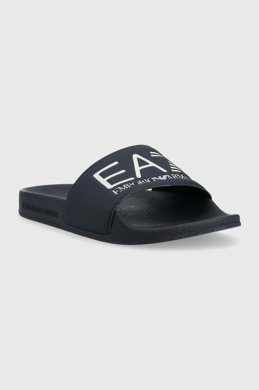 Детские шлепанцы EA7 Emporio Armani цвет синий