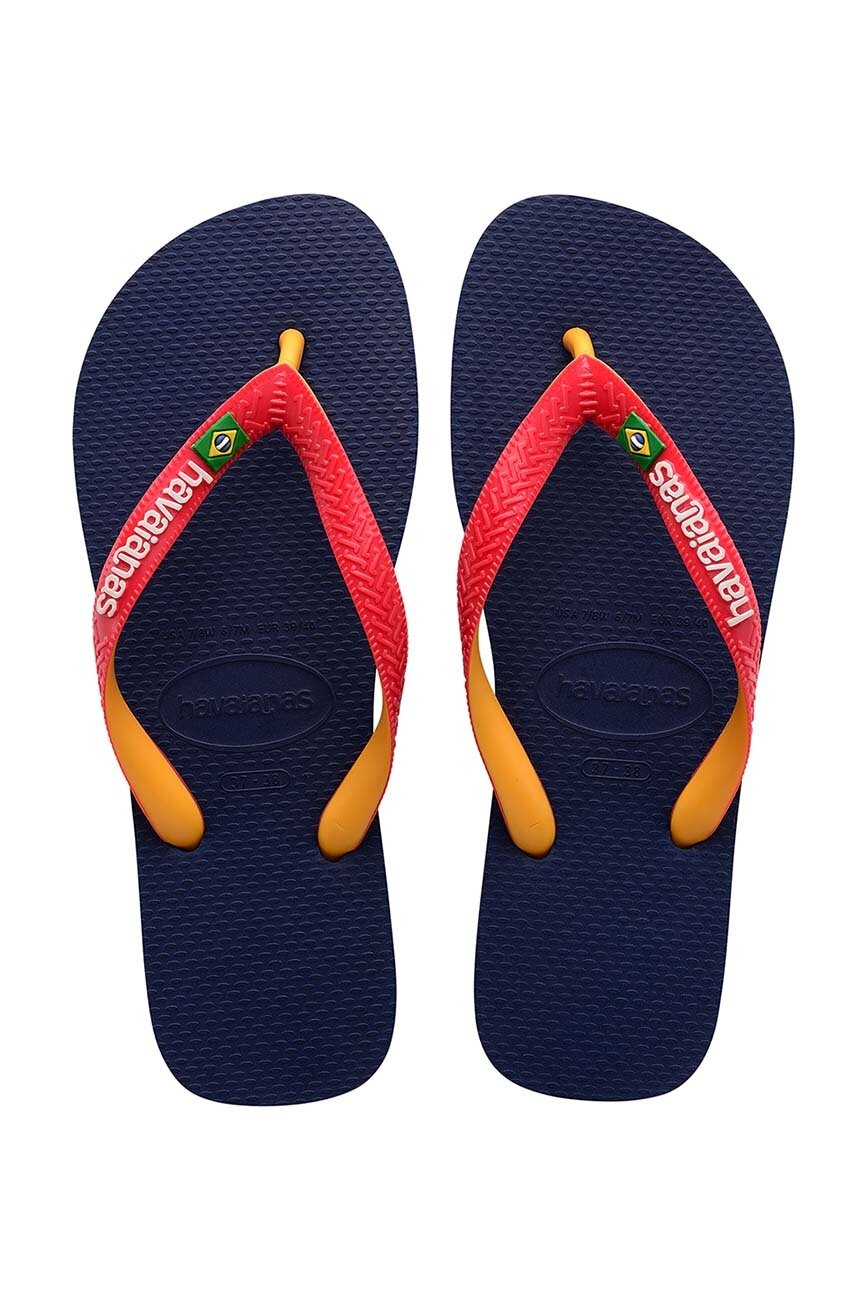 Dětské žabky Havaianas BRASIL MIX tmavomodrá barva