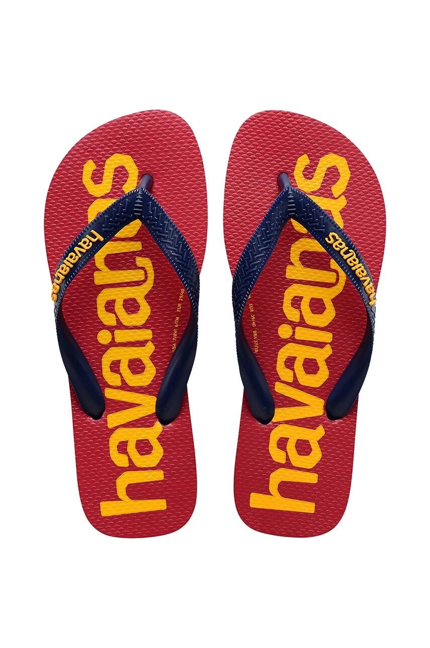 Havaianas slapi copii LOGOMANIA culoarea bordo