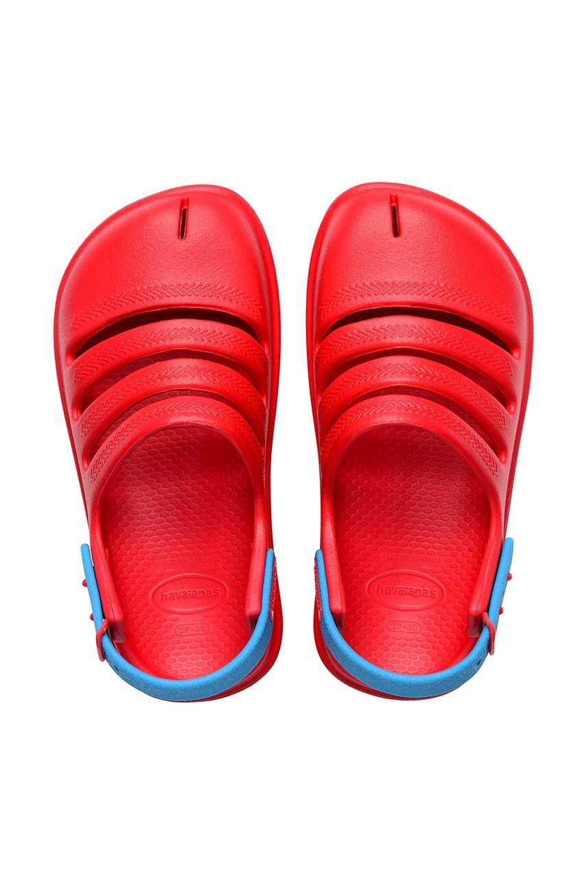 Dětské sandály Havaianas CLOG červená barva - červená -  Svršek: Umělá hmota Vnitřek: Uměl
