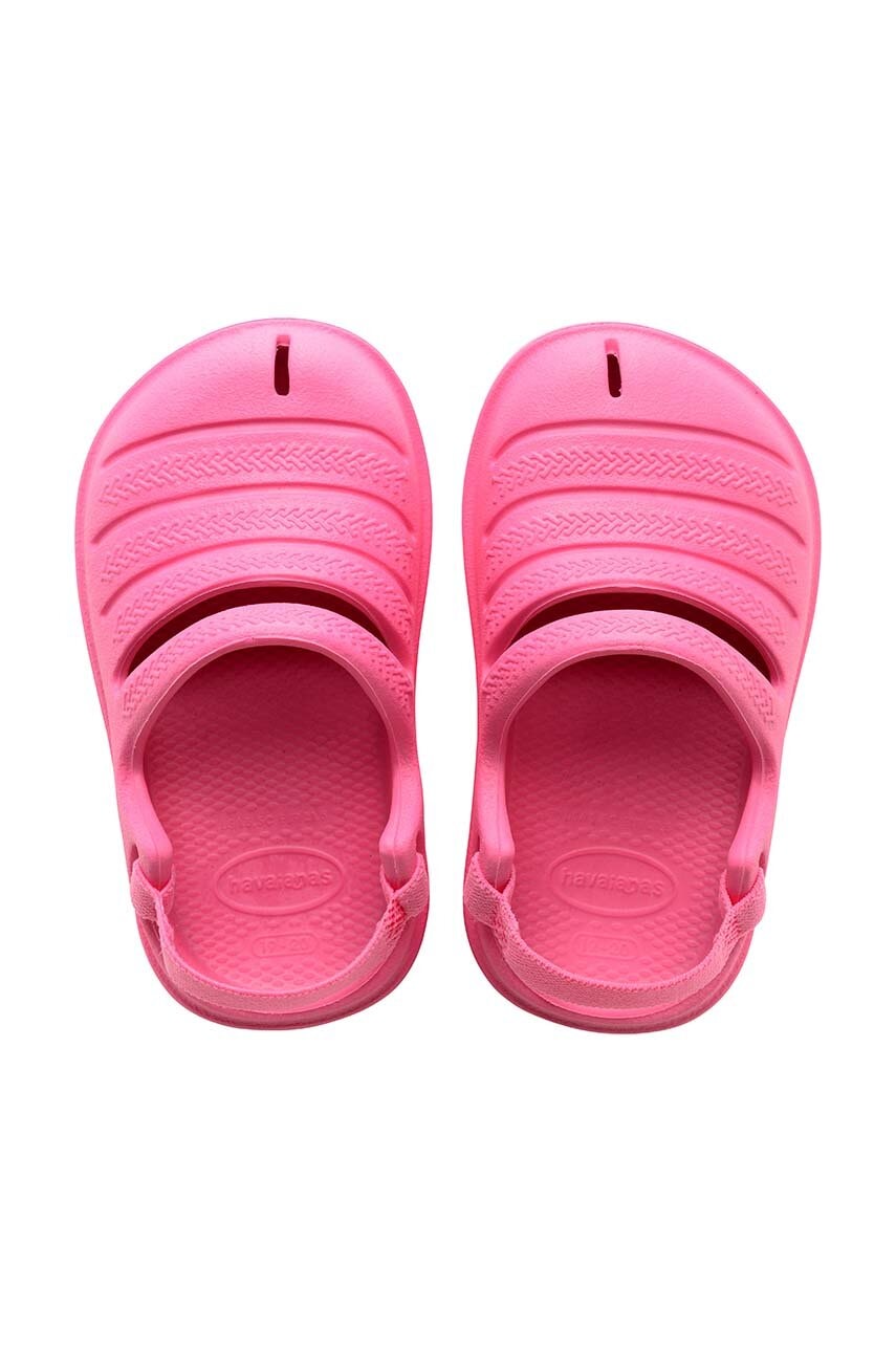 Havaianas sandale copii CLOG culoarea roz