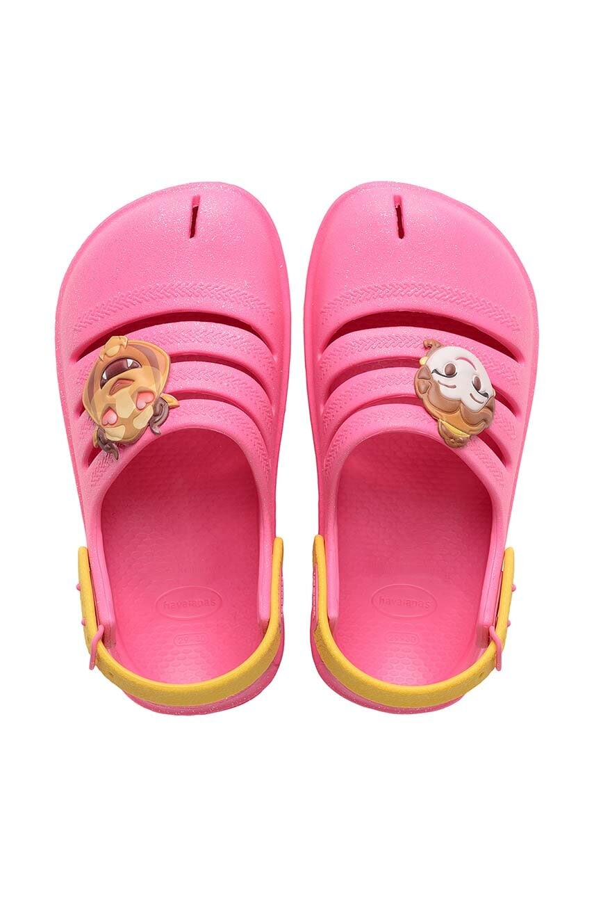 E-shop Dětské pantofle Havaianas CLOG PRINCESAS růžová barva