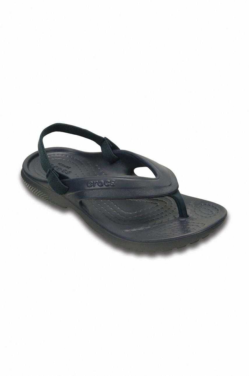 Crocs slapi copii CLASSIC FLIP culoarea albastru marin