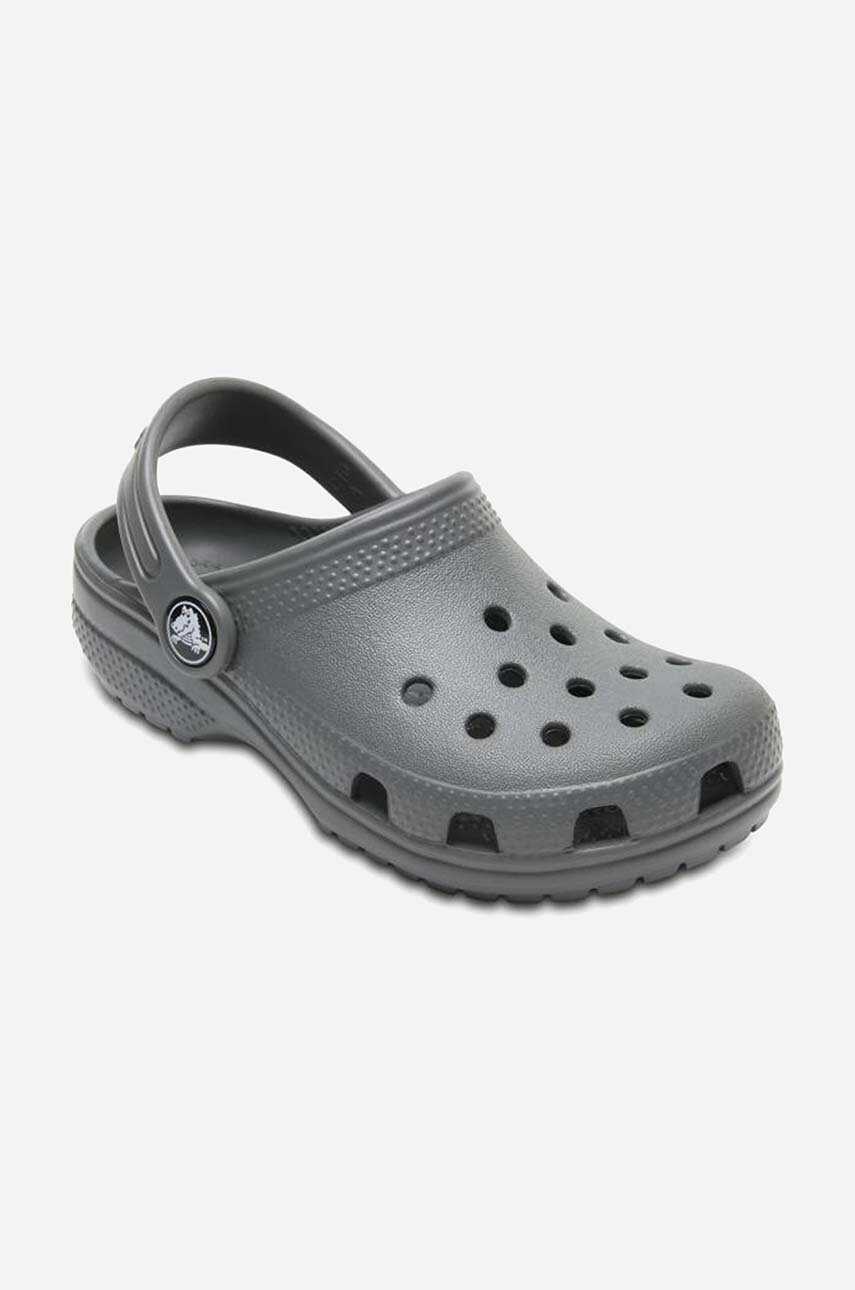 Дитячі шльопанці Crocs колір сірий