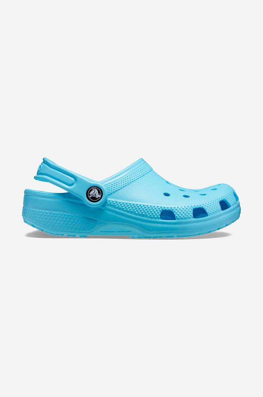 Levně Pantofle Crocs Classic Kids Clog tyrkysová barva