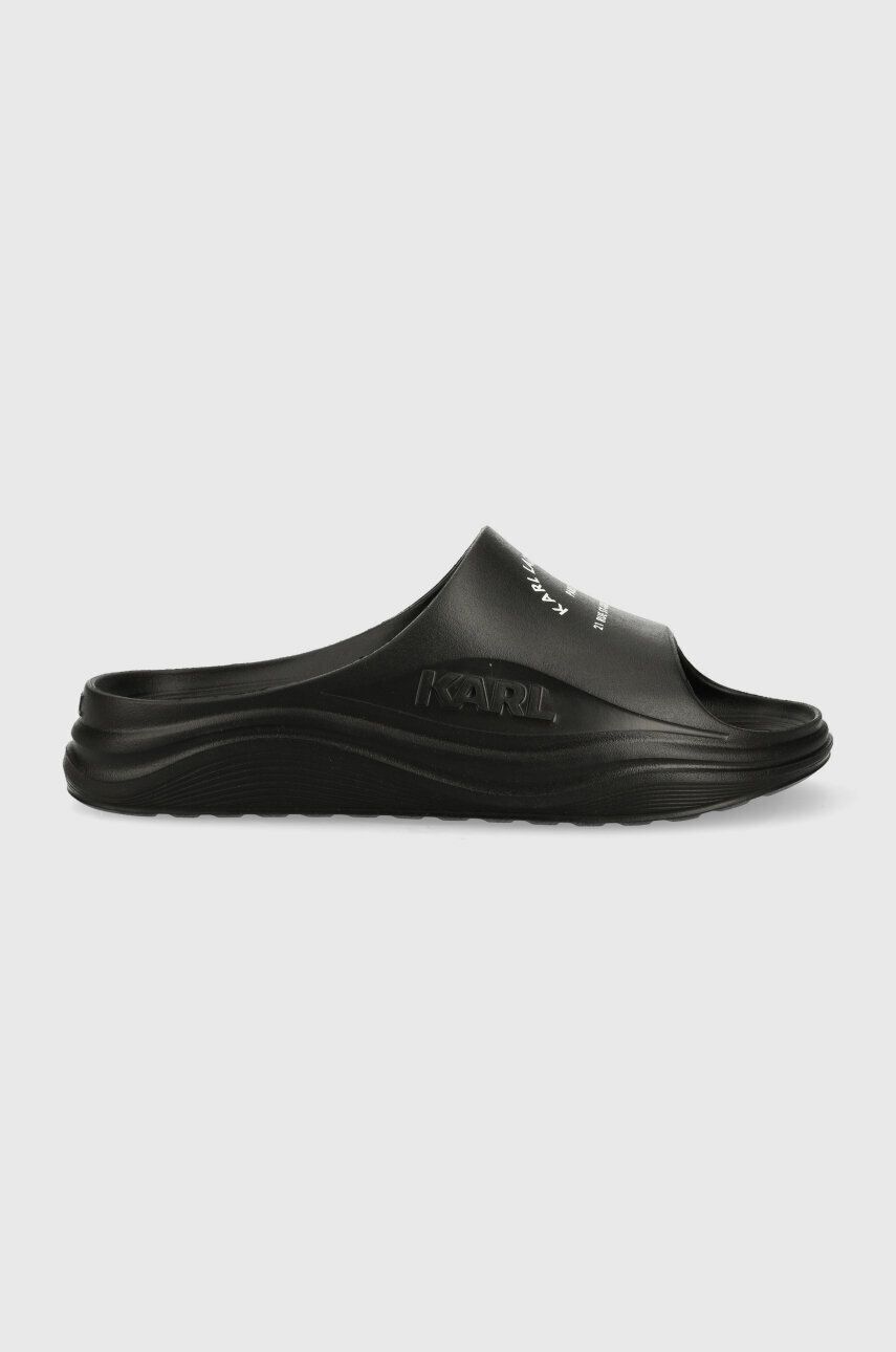 Karl Lagerfeld papuci SKOONA barbati, culoarea negru KL75008