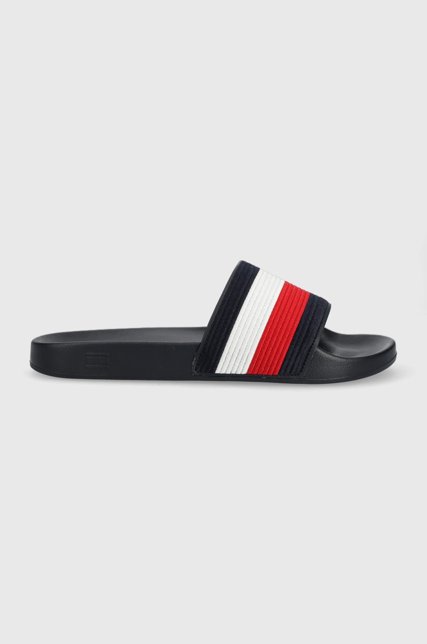 

Шлепанцы Tommy Hilfiger FM0FM04348 HILFIGER CORPORATE POOL SLIDE мужские цвет синий