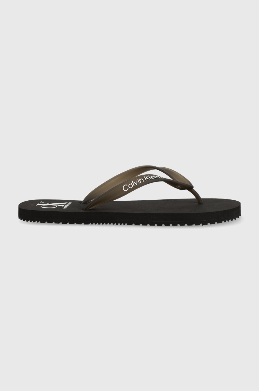 

Джапанки Calvin Klein Jeans BEACH SANDAL AOP в черно YM0YM00656, Черен