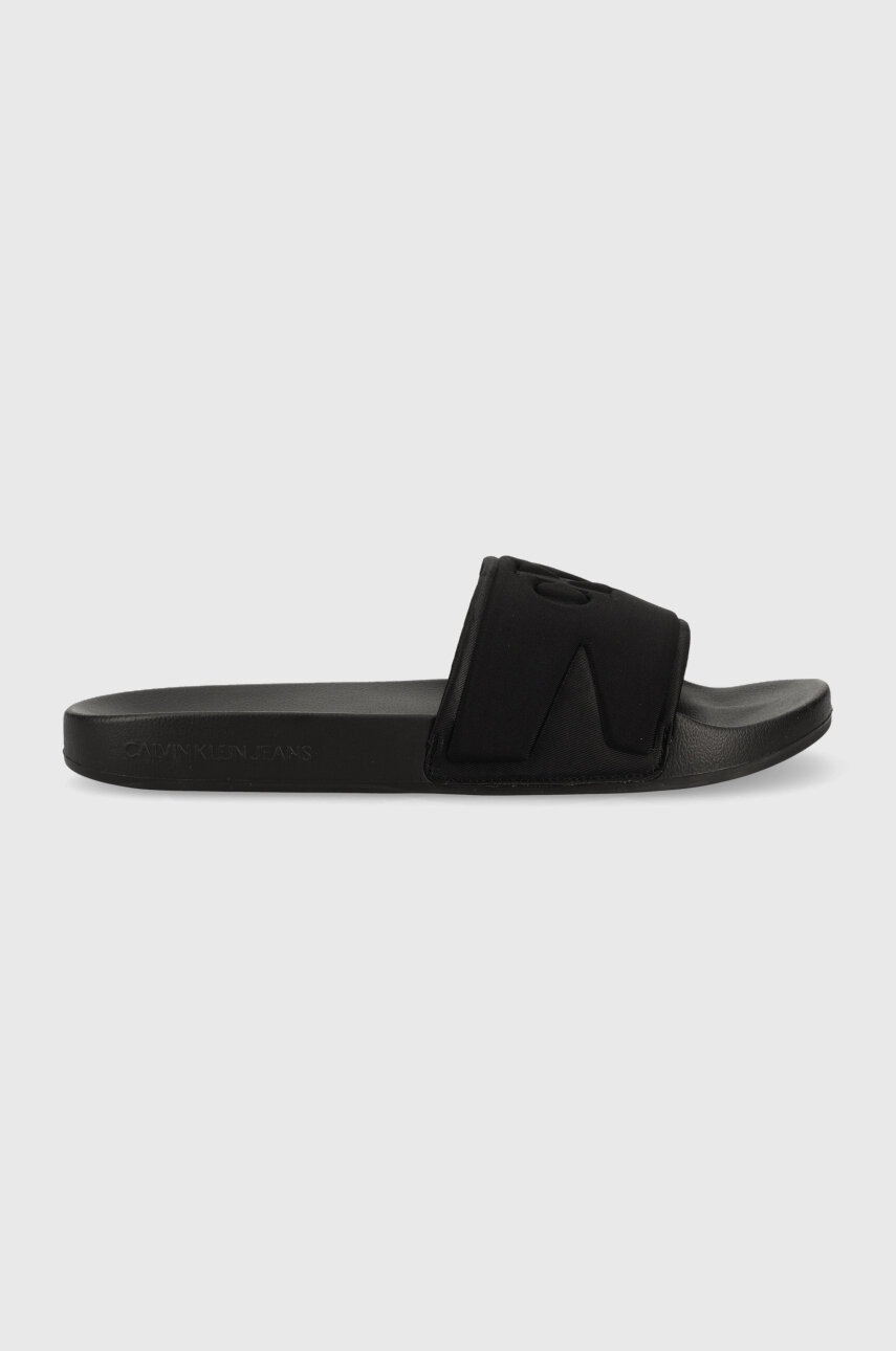 

Чехли Calvin Klein Jeans SLIDE HIGH/LOW FREQUENCY в черно YM0YM00661, Черен