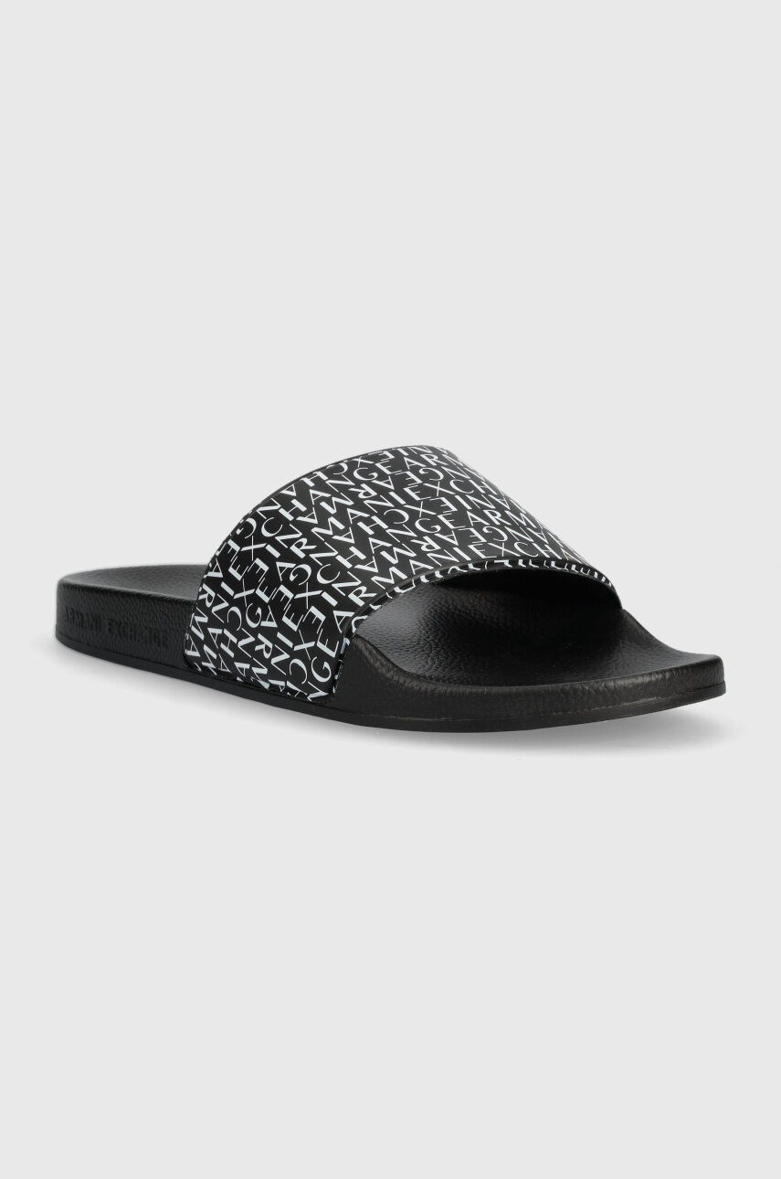 

Шльопанці Armani Exchange чоловічі колір чорний XUP004.XV679.S526