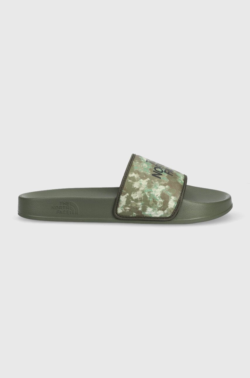 The North Face papuci BASE CAMP SLIDE III barbati, culoarea verde