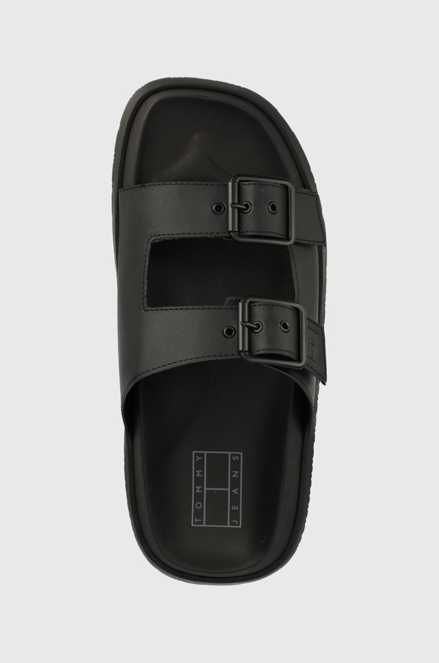 Παντόφλες Tommy Jeans SANDAL χρώμα: μαύρο, EM0EM01148