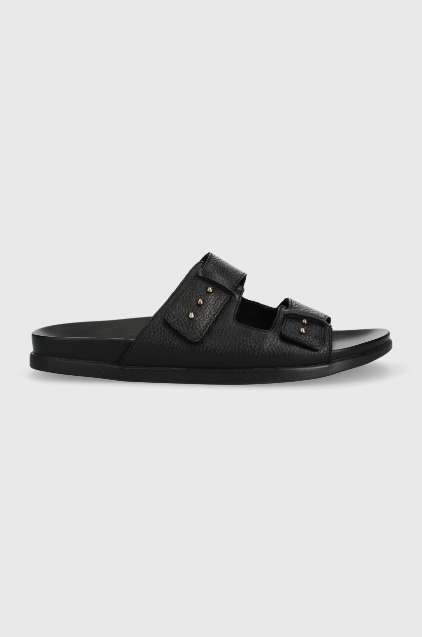 Aldo Slapi De Piele Serham Barbati, Culoarea Negru, 13564003.serham