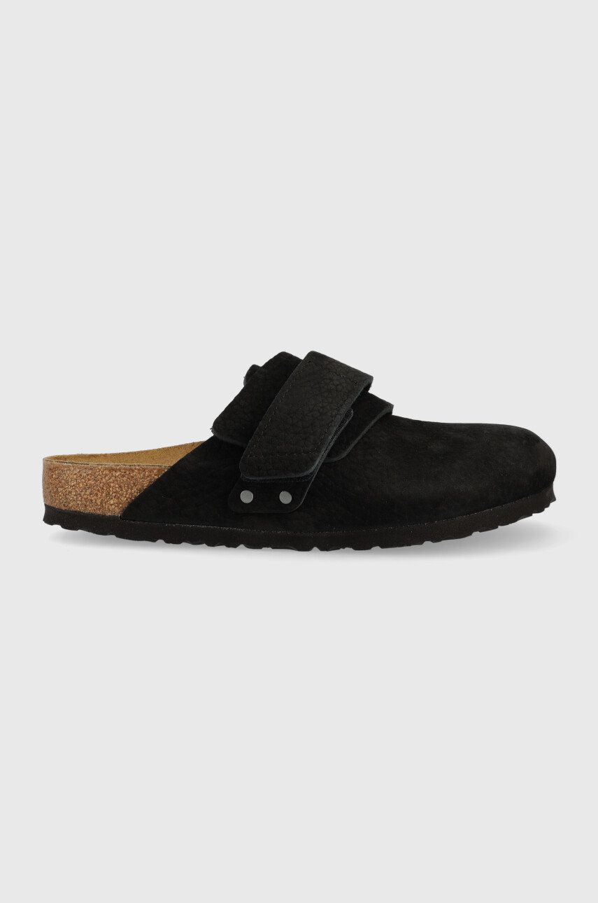 Birkenstock Slapi De Piele Nagoya Barbati, Culoarea Negru, 1020413