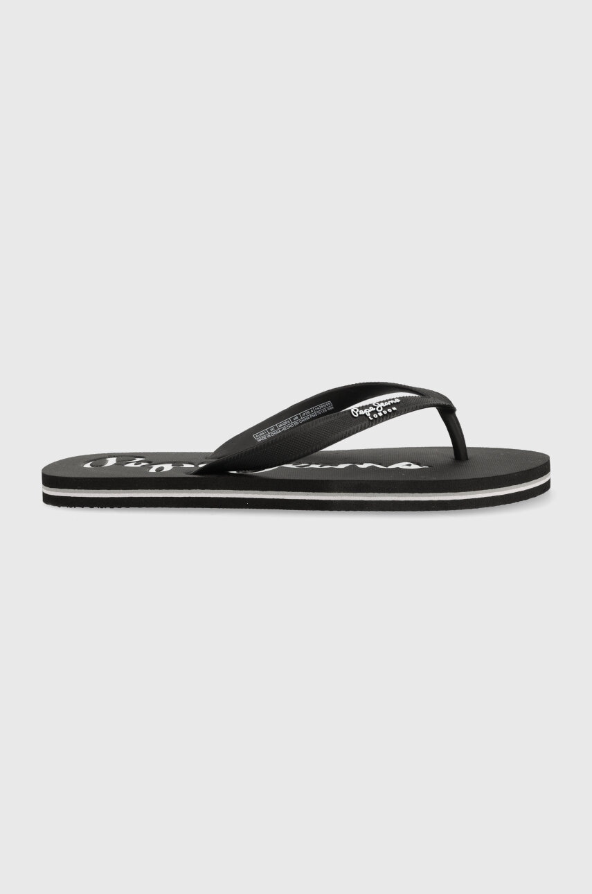 Pepe Jeans slapi BAY BEACH barbati, culoarea negru, PMS70128