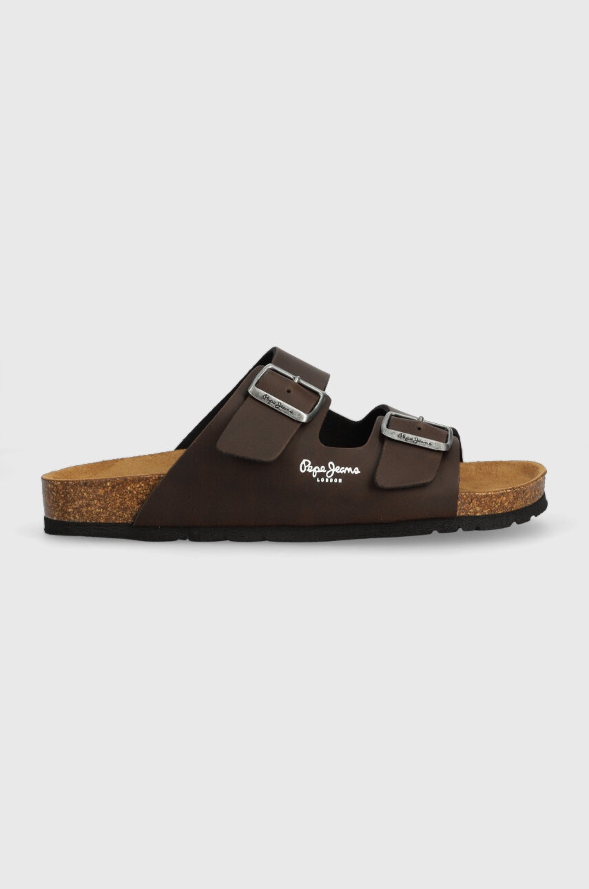 

Чехли Pepe Jeans BIO в кафяво PMS90108, Кафяв