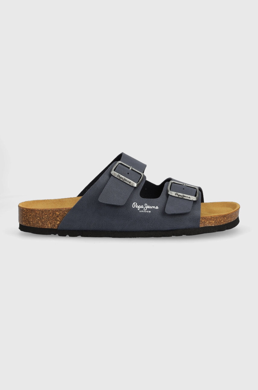 Pepe Jeans Papuci Bio Barbati, Culoarea Albastru Marin, Pms90110