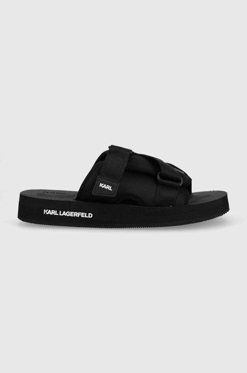 Karl Lagerfeld Papuci Atlantik Barbati, Culoarea Negru, Kl70505