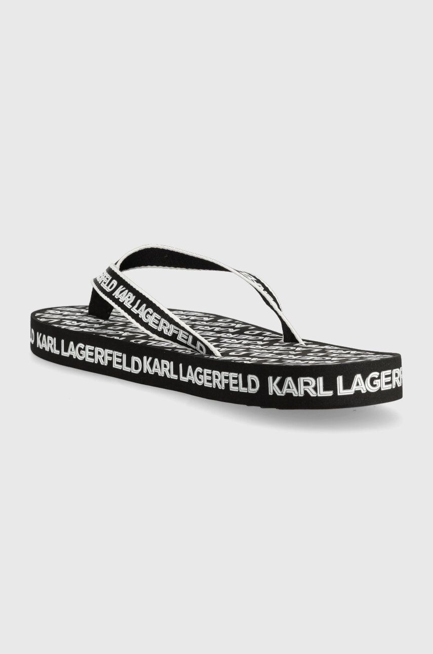Karl Lagerfeld Slapi KOSTA MNS Barbati, Culoarea Negru, KL71003