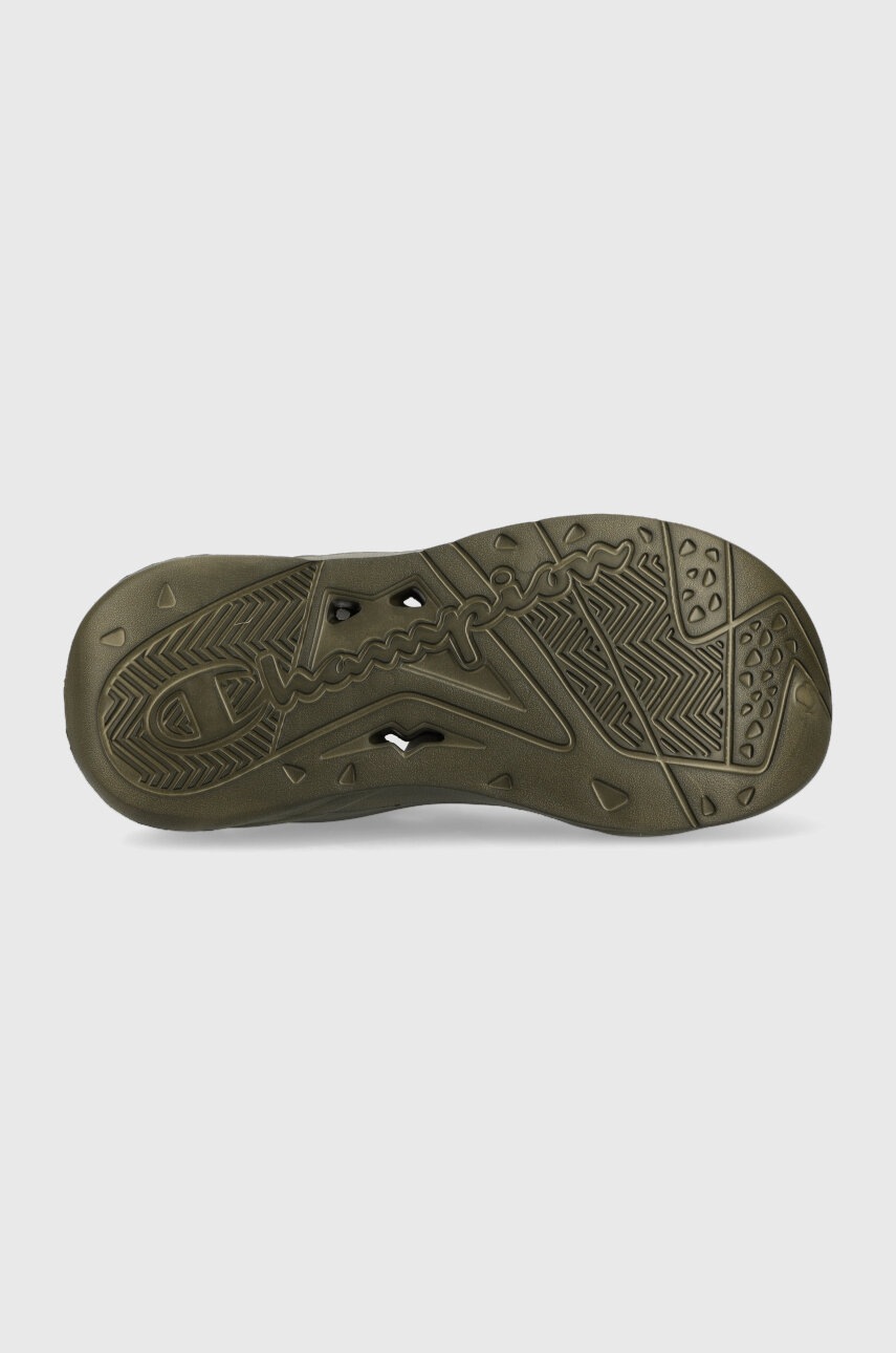 Παντόφλες Champion ZONE χρώμα: πράσινο S22105 φωτογραφία