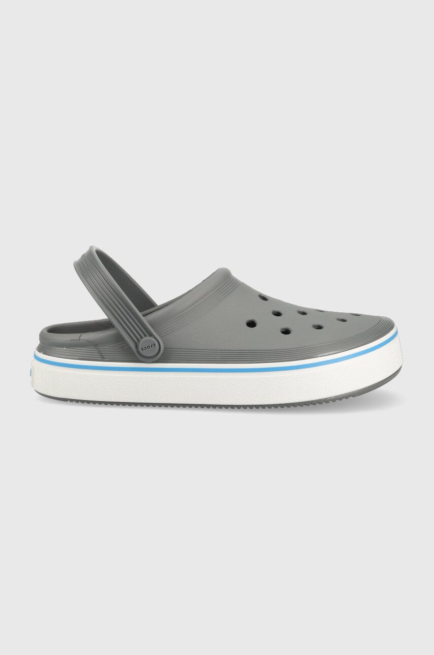 Pantofle Crocs Crocband Clean Clog pánské, šedá barva, 208371 - šedá -  Svršek: Umělá hmota