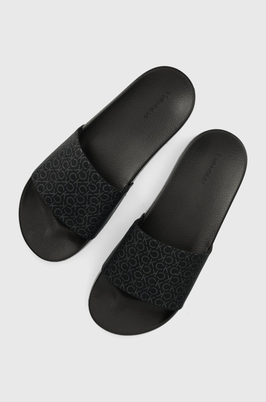 

Чехли Calvin Klein POOL SLIDE MONO в черно HM0HM00963, Черен