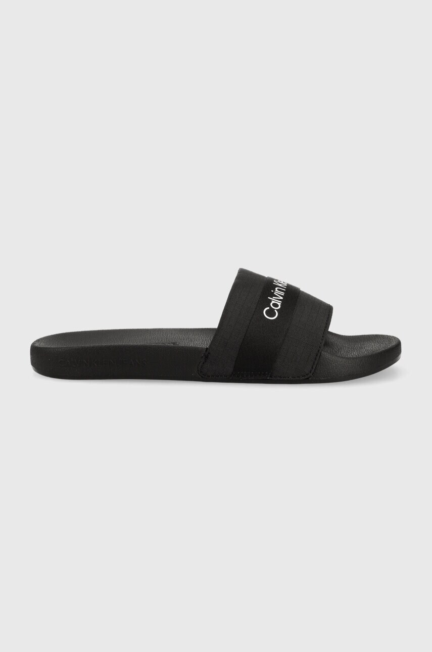 

Чехли Calvin Klein Jeans SLIDE WEBBING в черно YM0YM00393, Черен