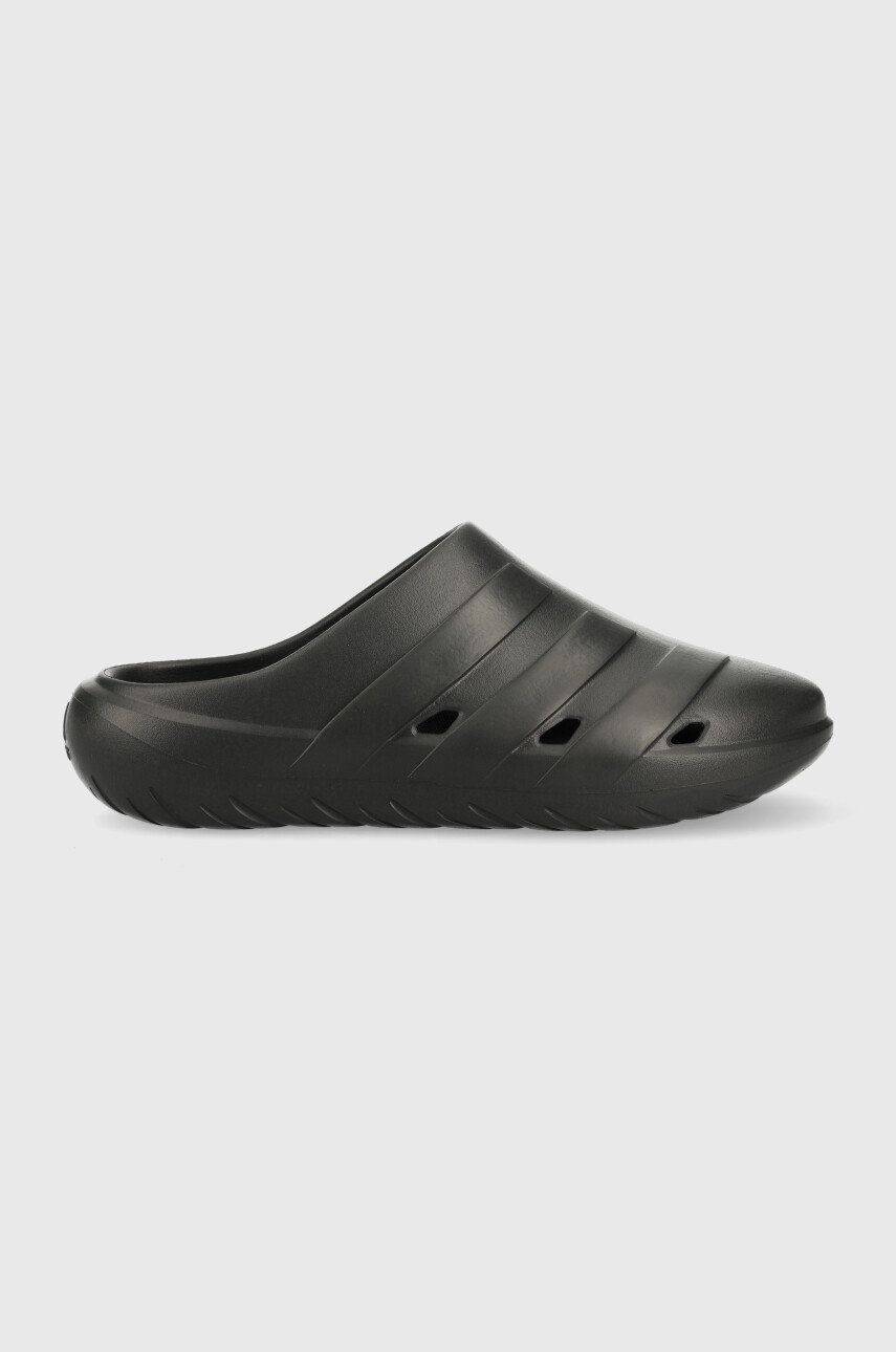Pantofle adidas černá barva - černá -  Svršek: Umělá hmota Vnitřek: Umělá hmota