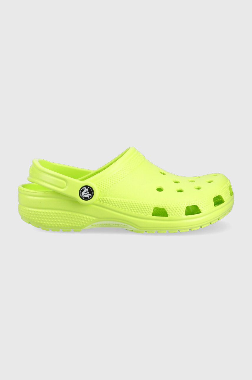 Pantofle Crocs Classic zelená barva, 10001, 10001.3UH-3UH - zelená -  Svršek: Umělá hmota 