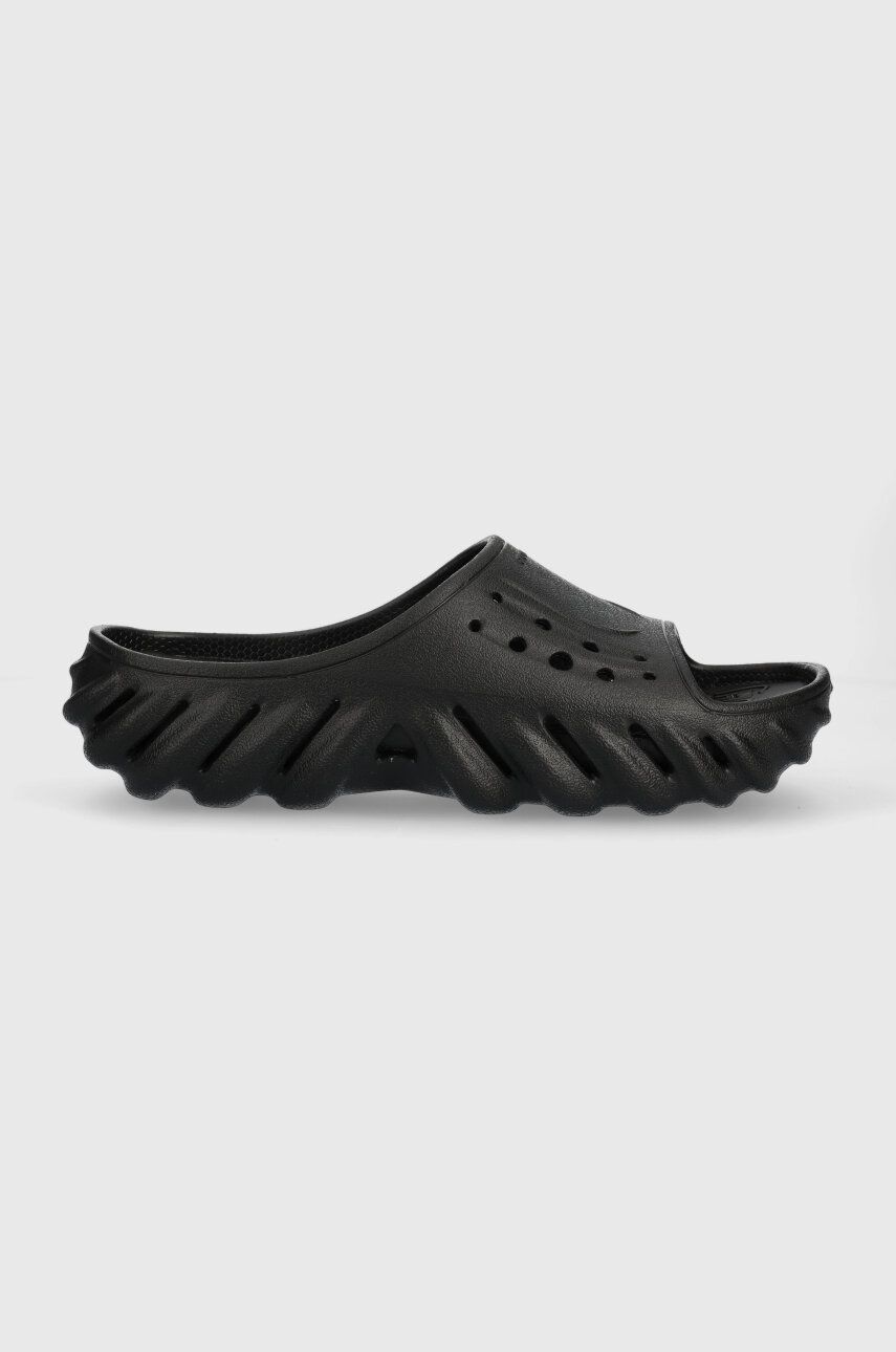 Crocs Papuci Echo Slide Culoarea Negru, 208170
