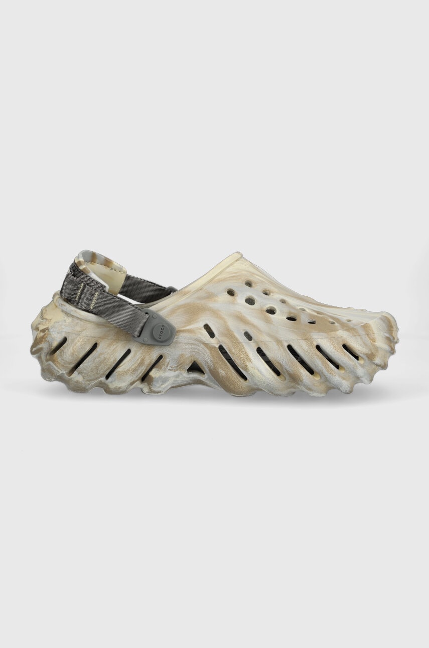 

Шлепанцы Crocs Echo Marbled Clog цвет бежевый 208454