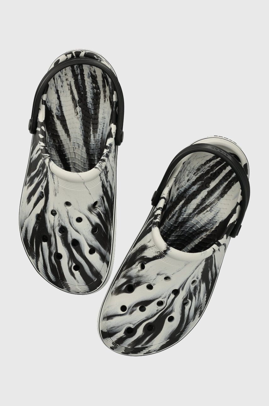 Pantofle Crocs Crocband IV Marbled Clog černá barva, 208601 - černá - Svršek: Umělá hmota Vnitř