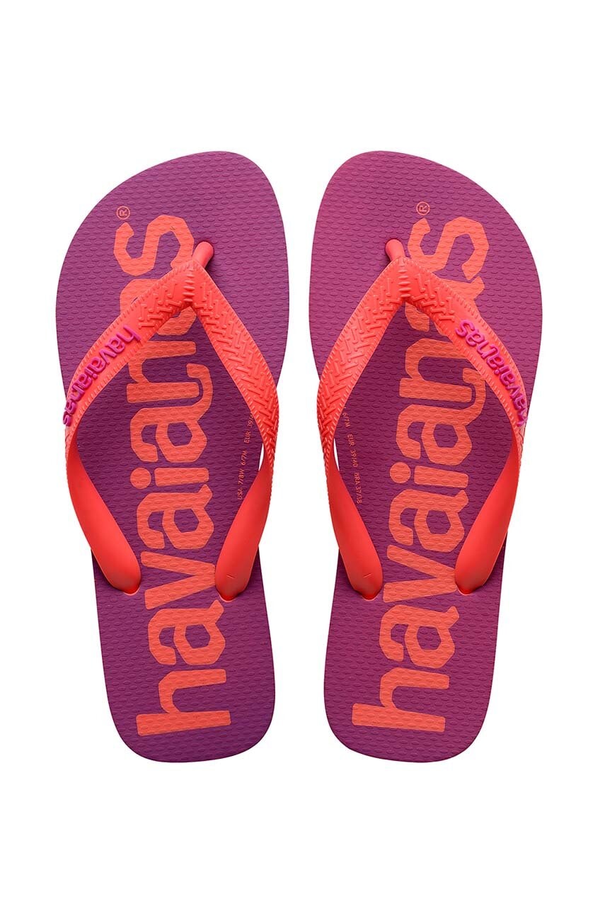 E-shop Žabky Havaianas TOP LOGOMANIA fialová barva, 4145741.1256