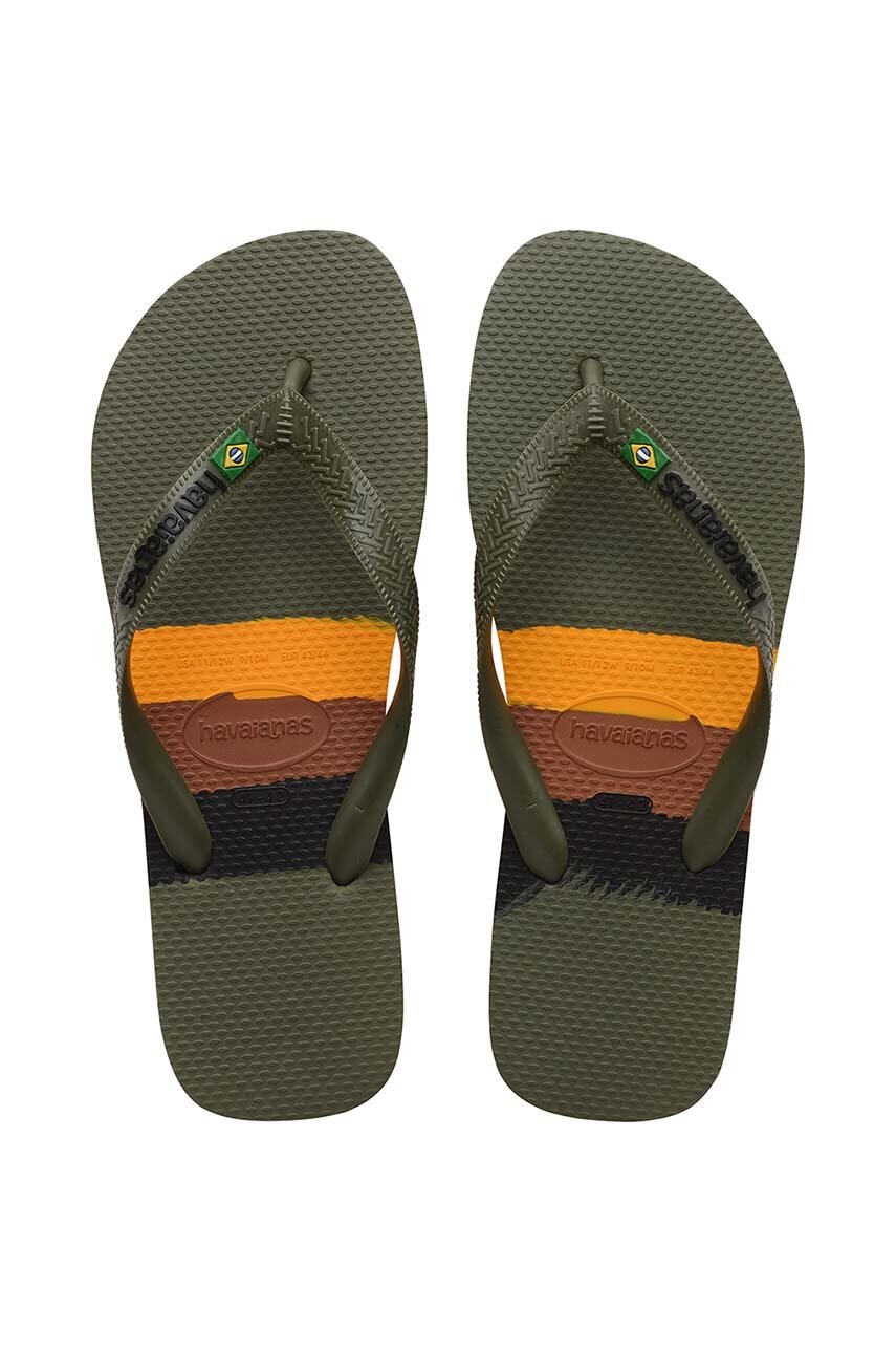 Havaianas slapi BRASIL TECH culoarea verde, 4147239.0869