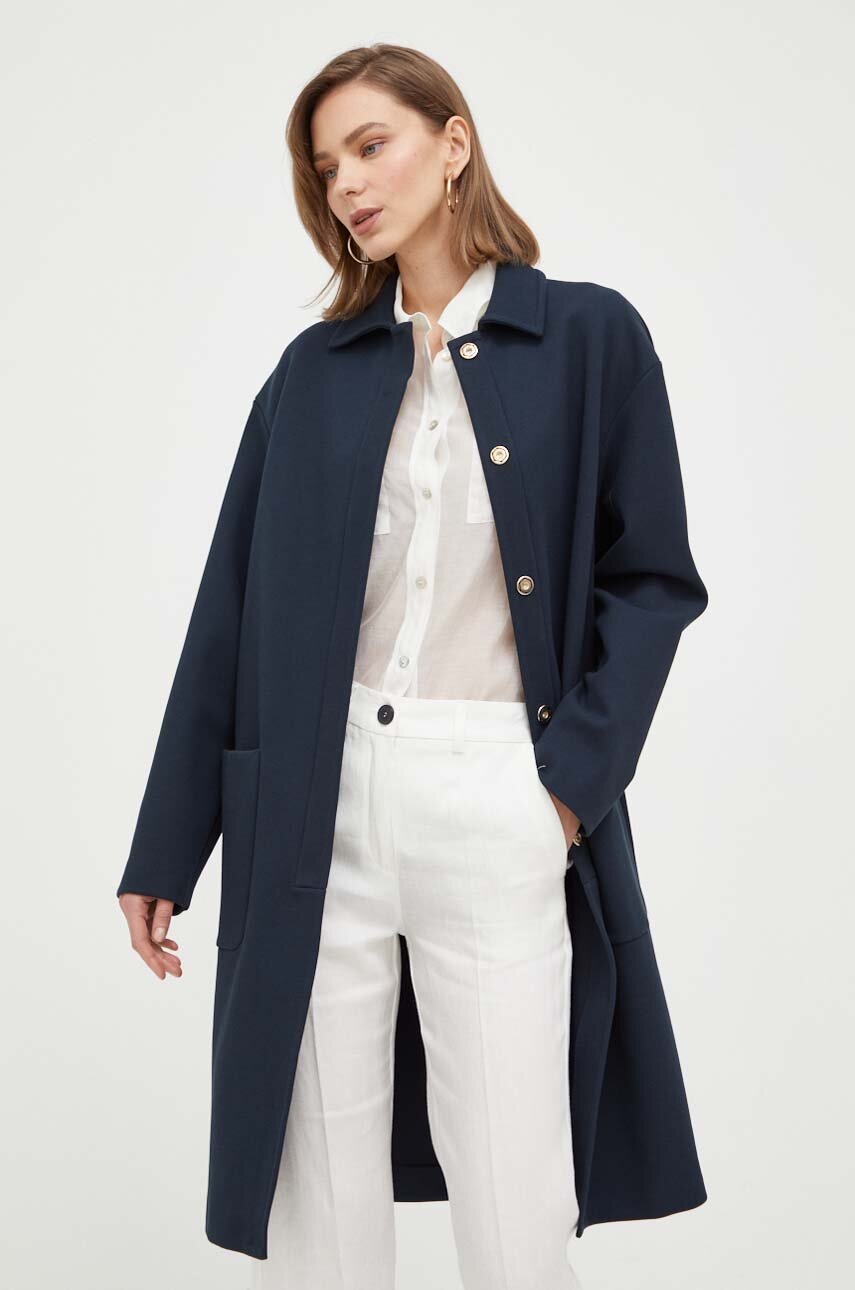 

Палто Max Mara Leisure в тъмносиньо с преходна изолация, Тъмносин