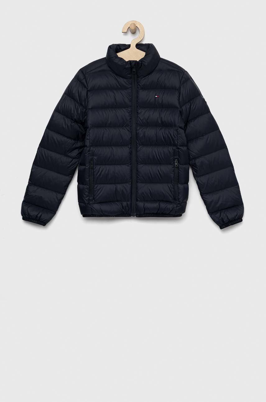 

Дитяча пухова куртка Tommy Hilfiger колір синій