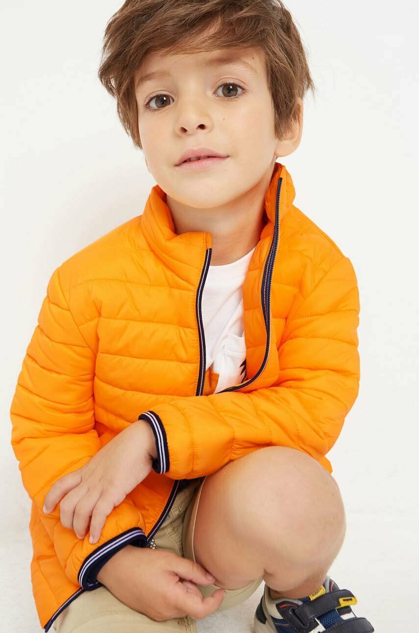 Levně Dětská bunda Mayoral oranžová barva
