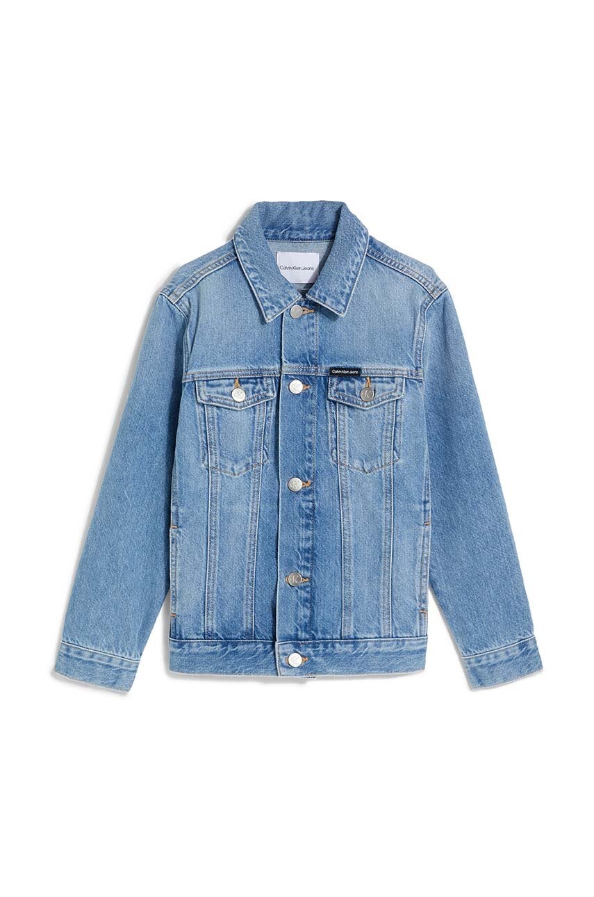 

Детско дънково яке Calvin Klein Jeans в синьо, Син
