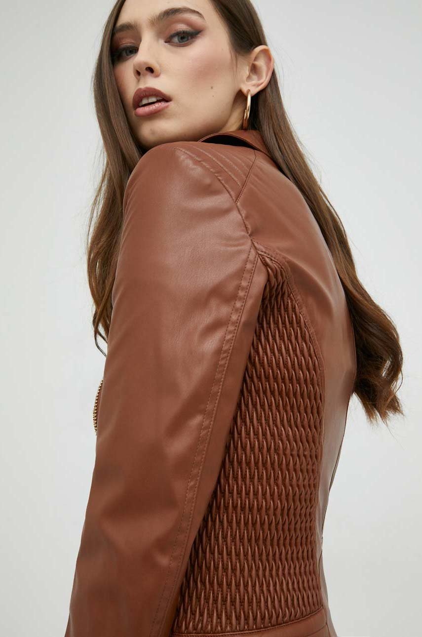 

Куртка Guess женская цвет коричневый переходная