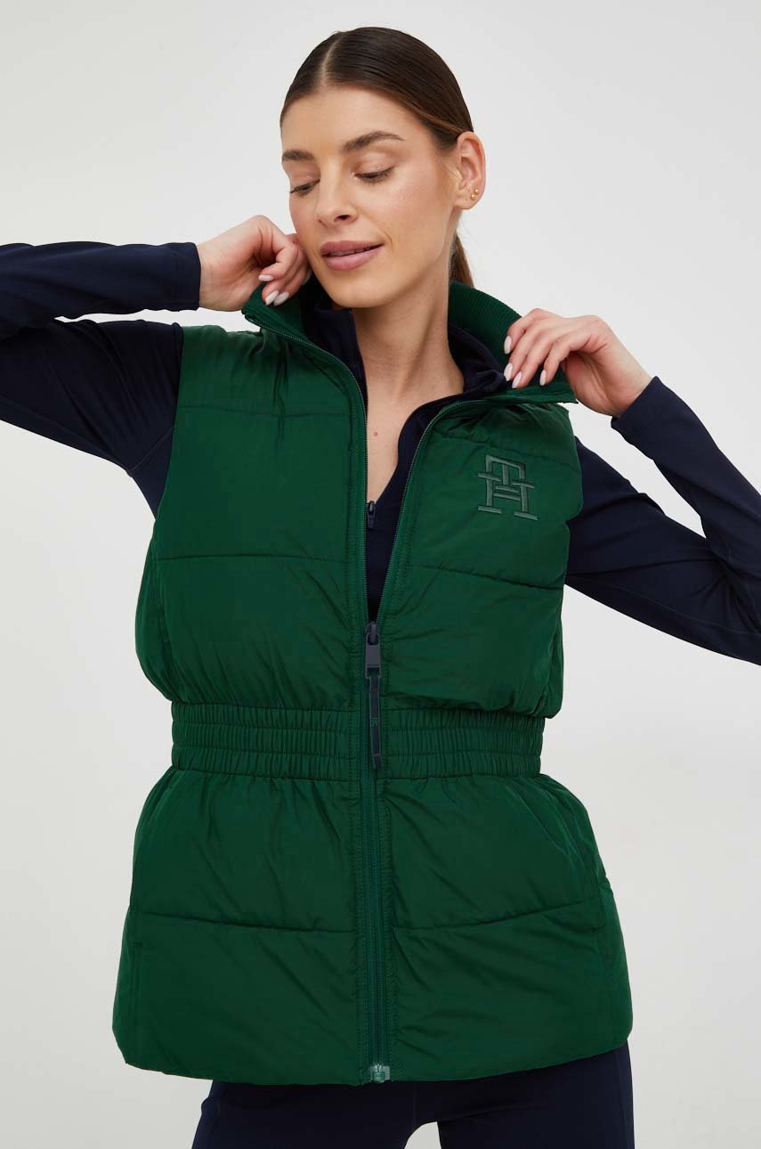 

Елек Tommy Hilfiger дамски в зелено с преходна изолация, Зелен