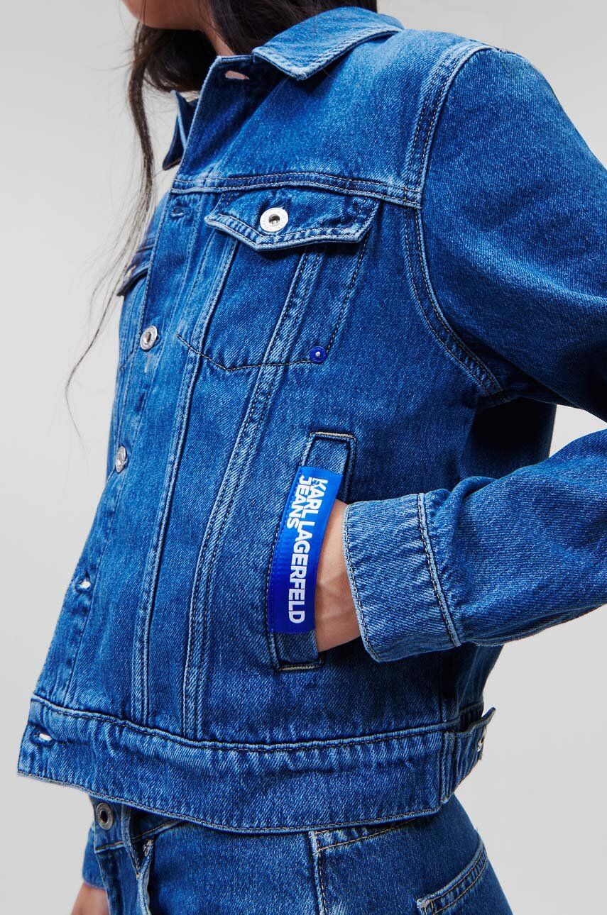 Karl Lagerfeld Jeans geaca jeans femei, de tranzitie answear.ro